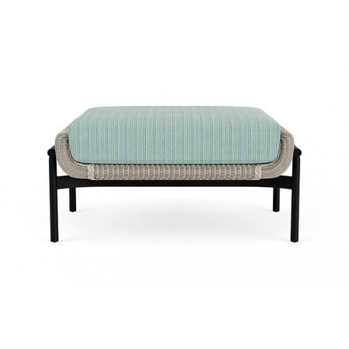 Lloyd Flanders™ Solstice Ottoman  - Linen, Ebony