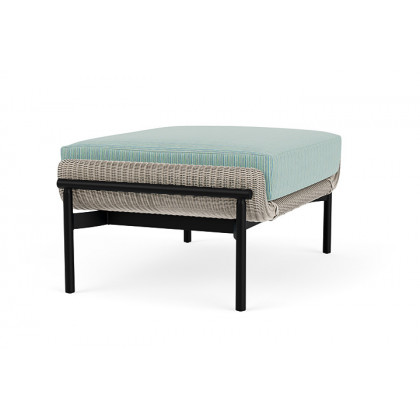 Lloyd Flanders™ Solstice Ottoman  - Linen, Ebony