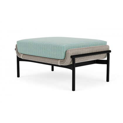 Lloyd Flanders™ Solstice Ottoman  - Linen, Ebony