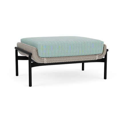 Lloyd Flanders™ Solstice Ottoman  - Linen, Ebony