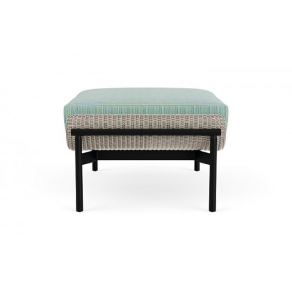 Lloyd Flanders™ Solstice Ottoman  - Linen, Ebony