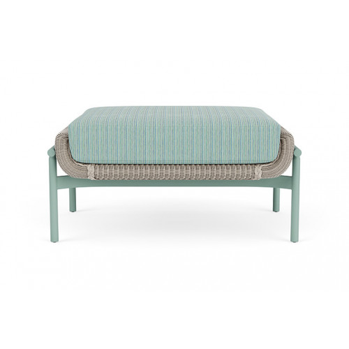 Lloyd Flanders™ Solstice Ottoman  - Linen, Sea Glass