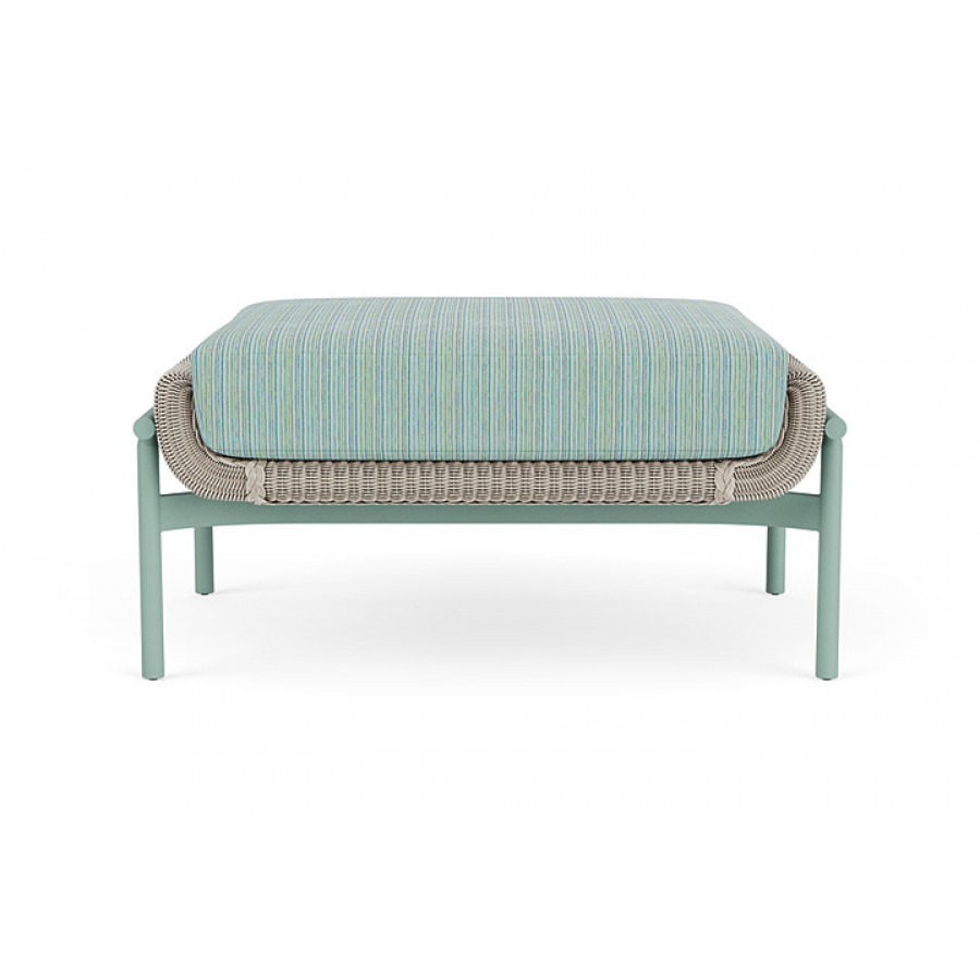 Lloyd Flanders™ Solstice Ottoman  - Linen, Sea Glass