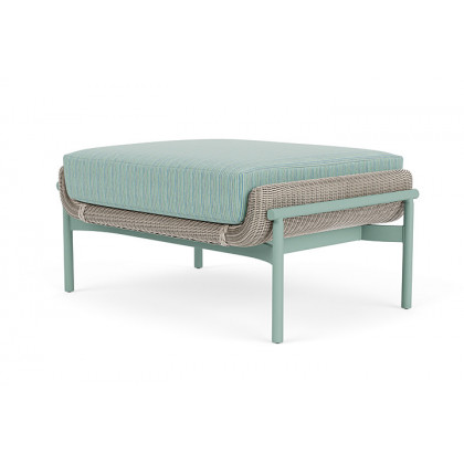 Lloyd Flanders™ Solstice Ottoman  - Linen, Sea Glass