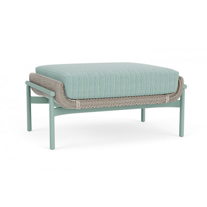 Lloyd Flanders™ Solstice Ottoman  - Linen, Sea Glass