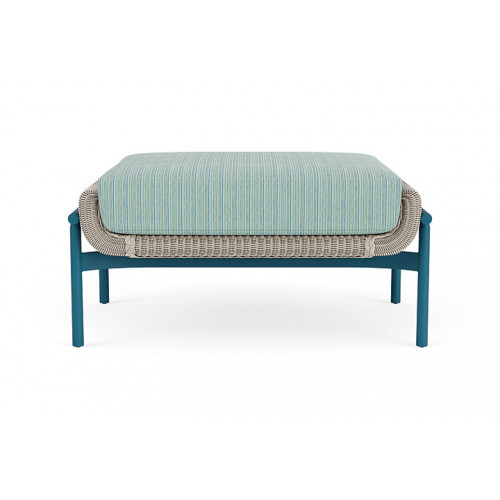 Lloyd Flanders™ Solstice Ottoman  - Linen, Peacock