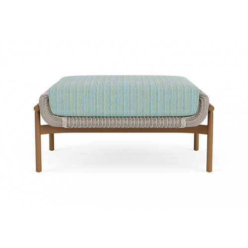 Lloyd Flanders™ Solstice Ottoman  - Linen, Hickory