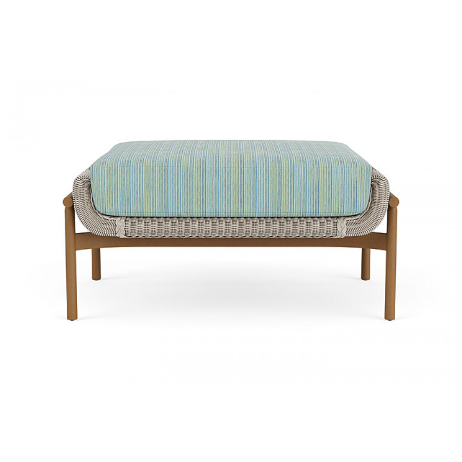 Lloyd Flanders™ Solstice Ottoman  - Linen, Hickory