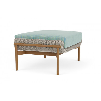 Lloyd Flanders™ Solstice Ottoman  - Linen, Hickory