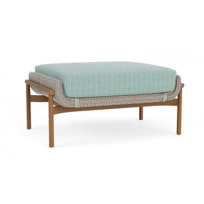 Lloyd Flanders™ Solstice Ottoman  - Linen, Hickory