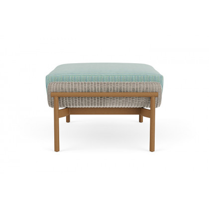 Lloyd Flanders™ Solstice Ottoman  - Linen, Hickory
