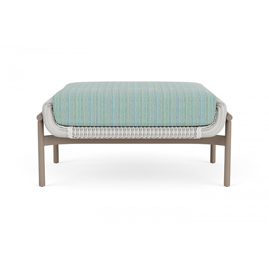 Lloyd Flanders™ Solstice Ottoman  - Matte White, French Beige