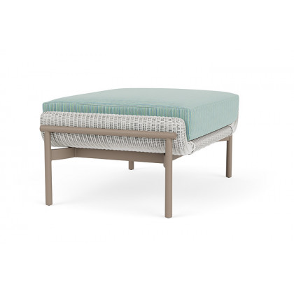Lloyd Flanders™ Solstice Ottoman  - Matte White, French Beige