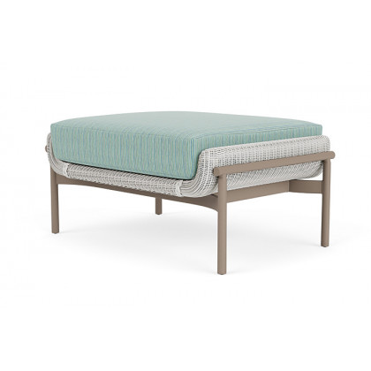 Lloyd Flanders™ Solstice Ottoman  - Matte White, French Beige