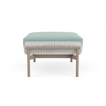 Lloyd Flanders™ Solstice Ottoman  - Matte White, French Beige