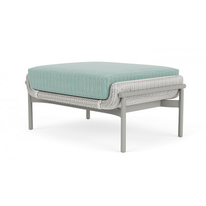 Lloyd Flanders™ Solstice Ottoman  - Matte White, Platinum
