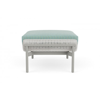Lloyd Flanders™ Solstice Ottoman  - Matte White, Platinum