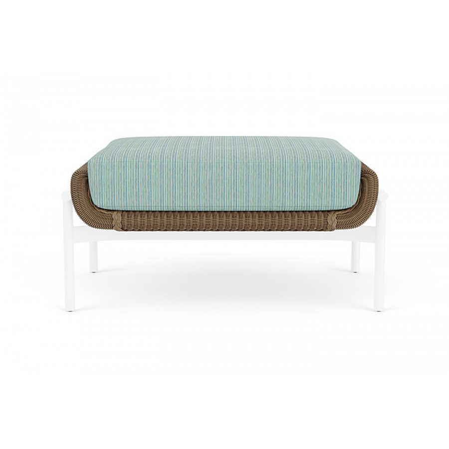 Lloyd Flanders™ Solstice Ottoman  - Fawn, White