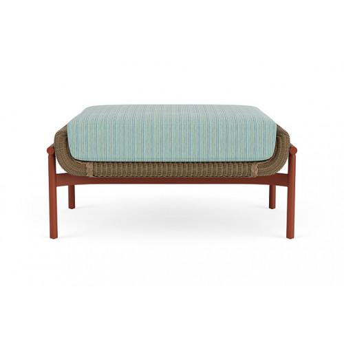 Lloyd Flanders™ Solstice Ottoman  - Fawn, Terracotta