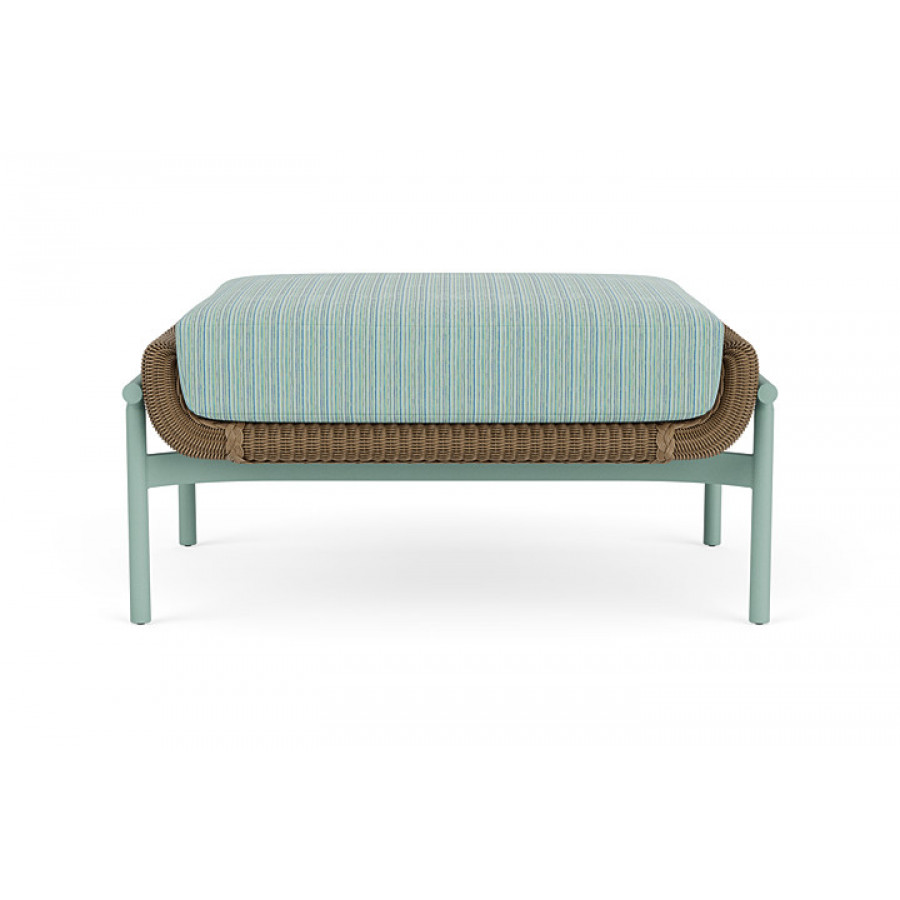 Lloyd Flanders™ Solstice Ottoman  - Fawn, Sea Glass