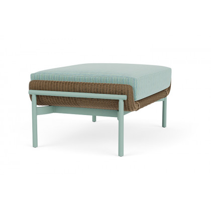 Lloyd Flanders™ Solstice Ottoman  - Fawn, Sea Glass
