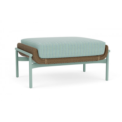 Lloyd Flanders™ Solstice Ottoman  - Fawn, Sea Glass
