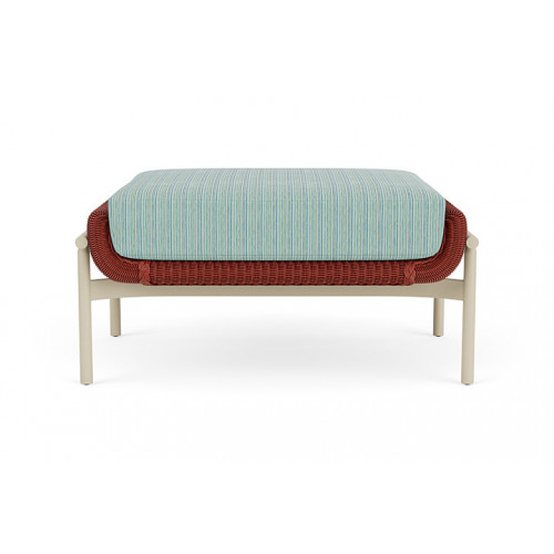 Lloyd Flanders™ Solstice Ottoman  - Terracotta, Linen
