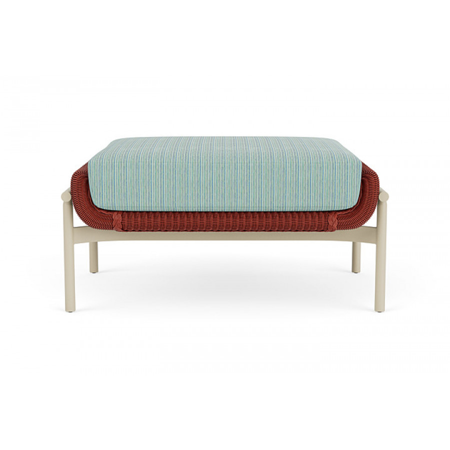 Lloyd Flanders™ Solstice Ottoman  - Terracotta, Linen