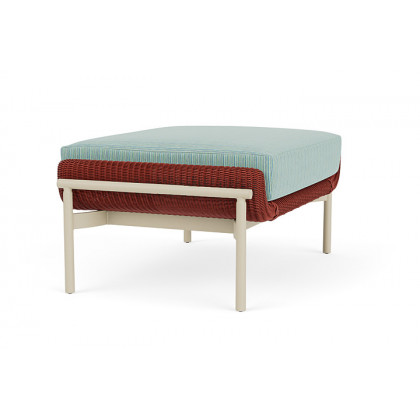 Lloyd Flanders™ Solstice Ottoman  - Terracotta, Linen