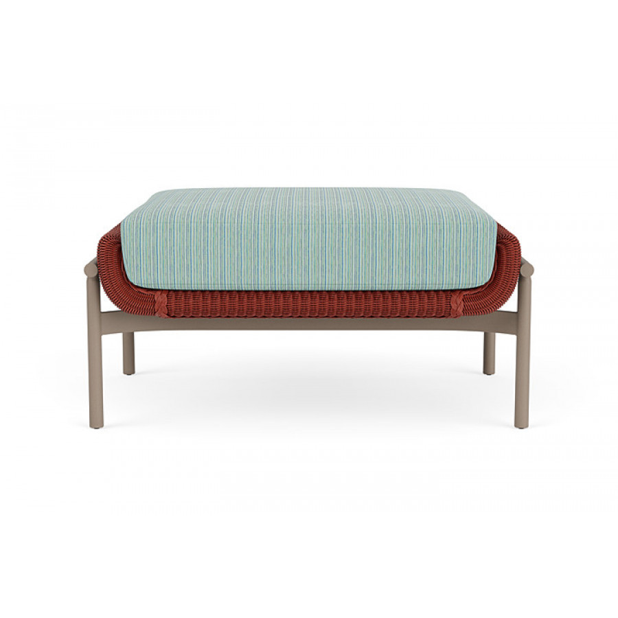 Lloyd Flanders™ Solstice Ottoman  - Terracotta, French Beige