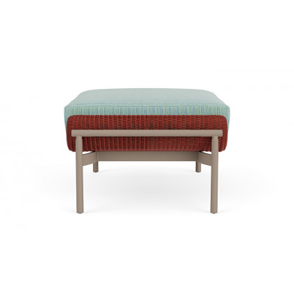 Lloyd Flanders™ Solstice Ottoman  - Terracotta, French Beige