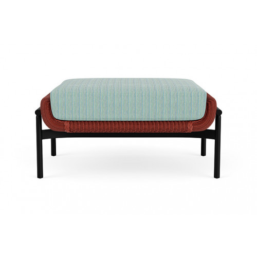 Lloyd Flanders™ Solstice Ottoman  - Terracotta, Ebony