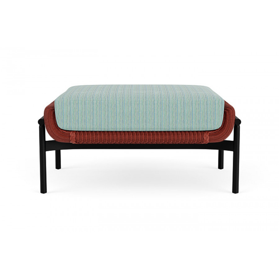 Lloyd Flanders™ Solstice Ottoman  - Terracotta, Ebony