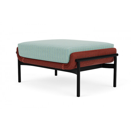 Lloyd Flanders™ Solstice Ottoman  - Terracotta, Ebony