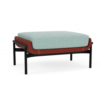 Lloyd Flanders™ Solstice Ottoman  - Terracotta, Ebony
