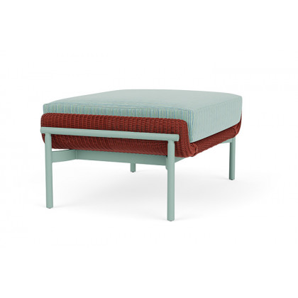Lloyd Flanders™ Solstice Ottoman  - Terracotta, Sea Glass