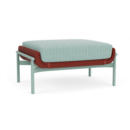 Lloyd Flanders™ Solstice Ottoman  - Terracotta, Sea Glass