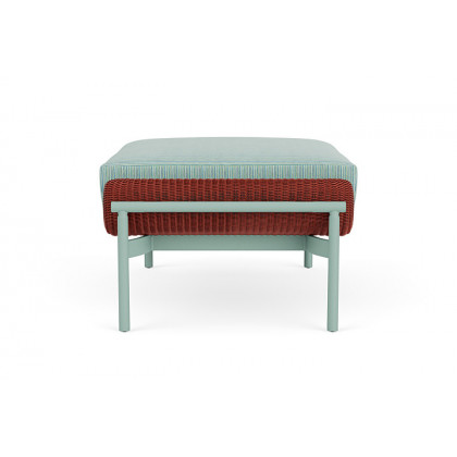 Lloyd Flanders™ Solstice Ottoman  - Terracotta, Sea Glass