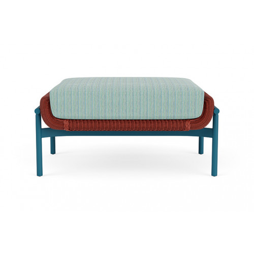 Lloyd Flanders™ Solstice Ottoman  - Terracotta, Peacock