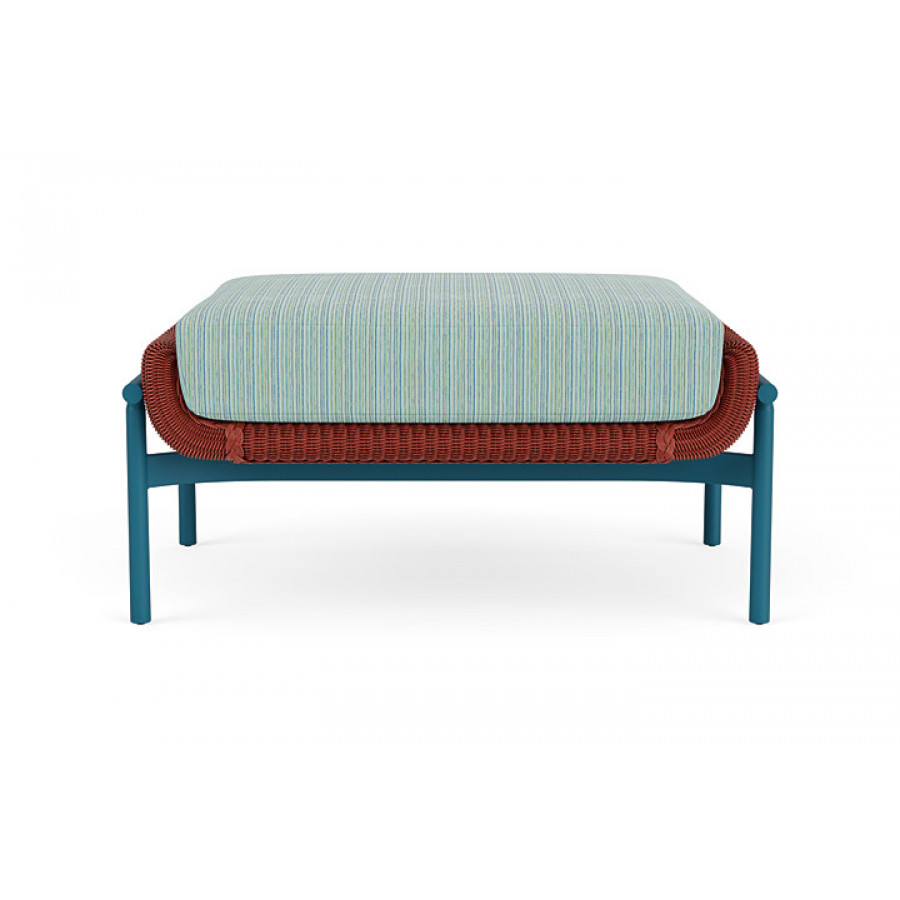 Lloyd Flanders™ Solstice Ottoman  - Terracotta, Peacock