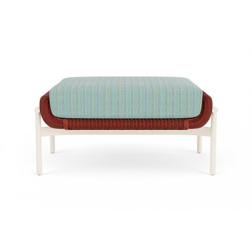 Lloyd Flanders™ Solstice Ottoman  - Terracotta, Ivory