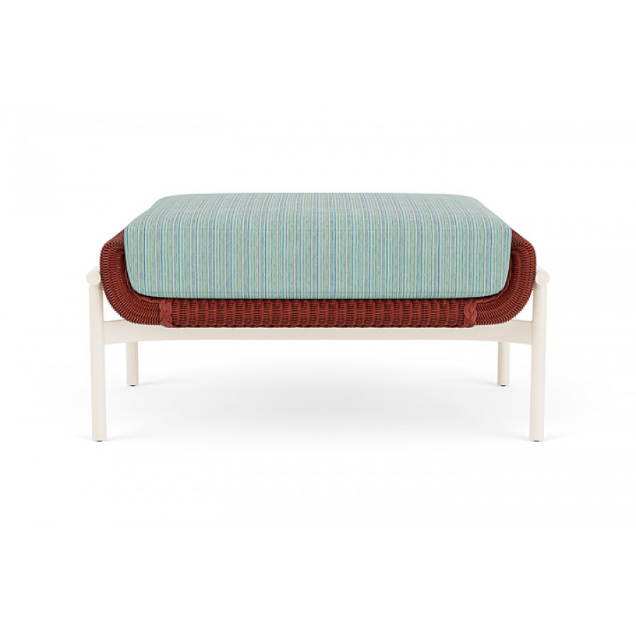 Lloyd Flanders™ Solstice Ottoman  - Terracotta, Ivory
