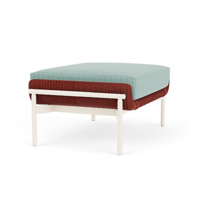 Lloyd Flanders™ Solstice Ottoman  - Terracotta, Ivory