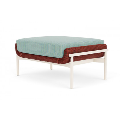 Lloyd Flanders™ Solstice Ottoman  - Terracotta, Ivory