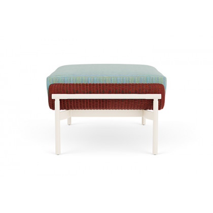 Lloyd Flanders™ Solstice Ottoman  - Terracotta, Ivory