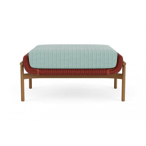 Lloyd Flanders™ Solstice Ottoman  - Terracotta, Hickory