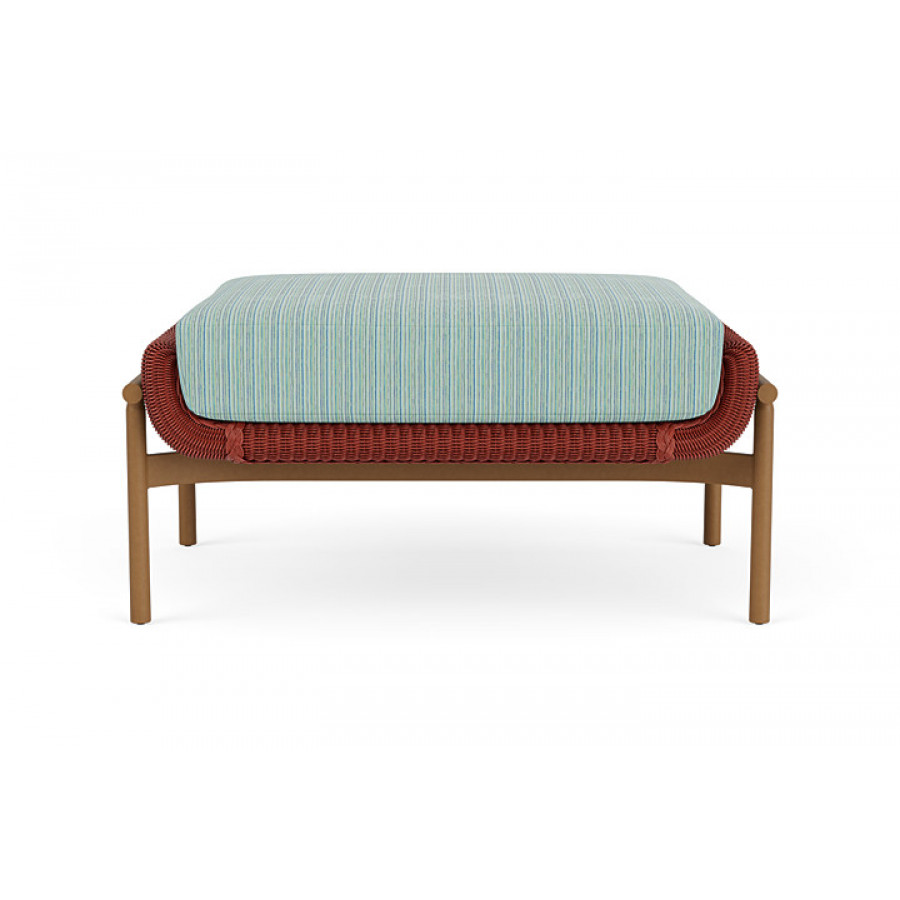 Lloyd Flanders™ Solstice Ottoman  - Terracotta, Hickory