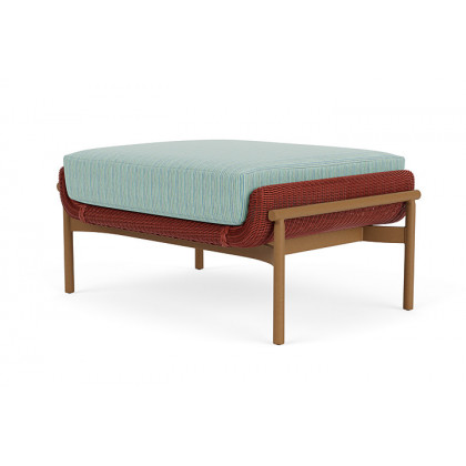 Lloyd Flanders™ Solstice Ottoman  - Terracotta, Hickory