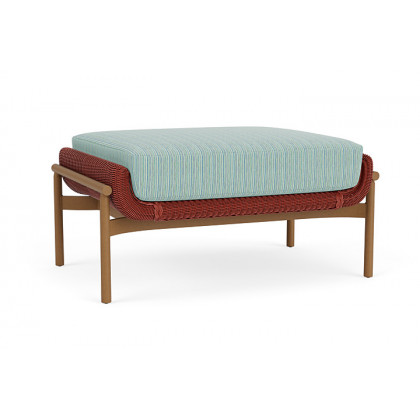 Lloyd Flanders™ Solstice Ottoman  - Terracotta, Hickory