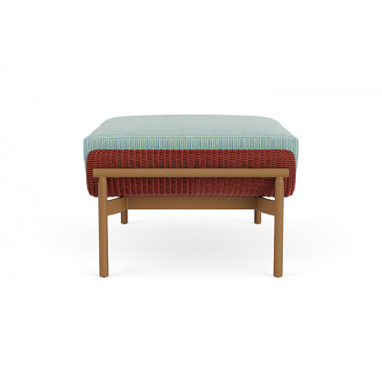 Lloyd Flanders™ Solstice Ottoman  - Terracotta, Hickory